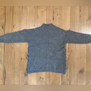 JOJO MAMAN BEBE Grey Turtleneck Maternity and Nursing Sweater